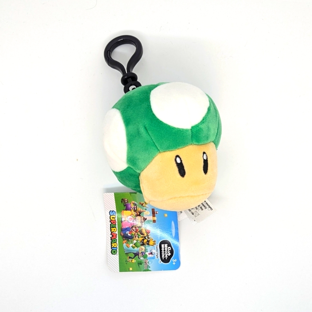 Mario Super mushroom plush clip on